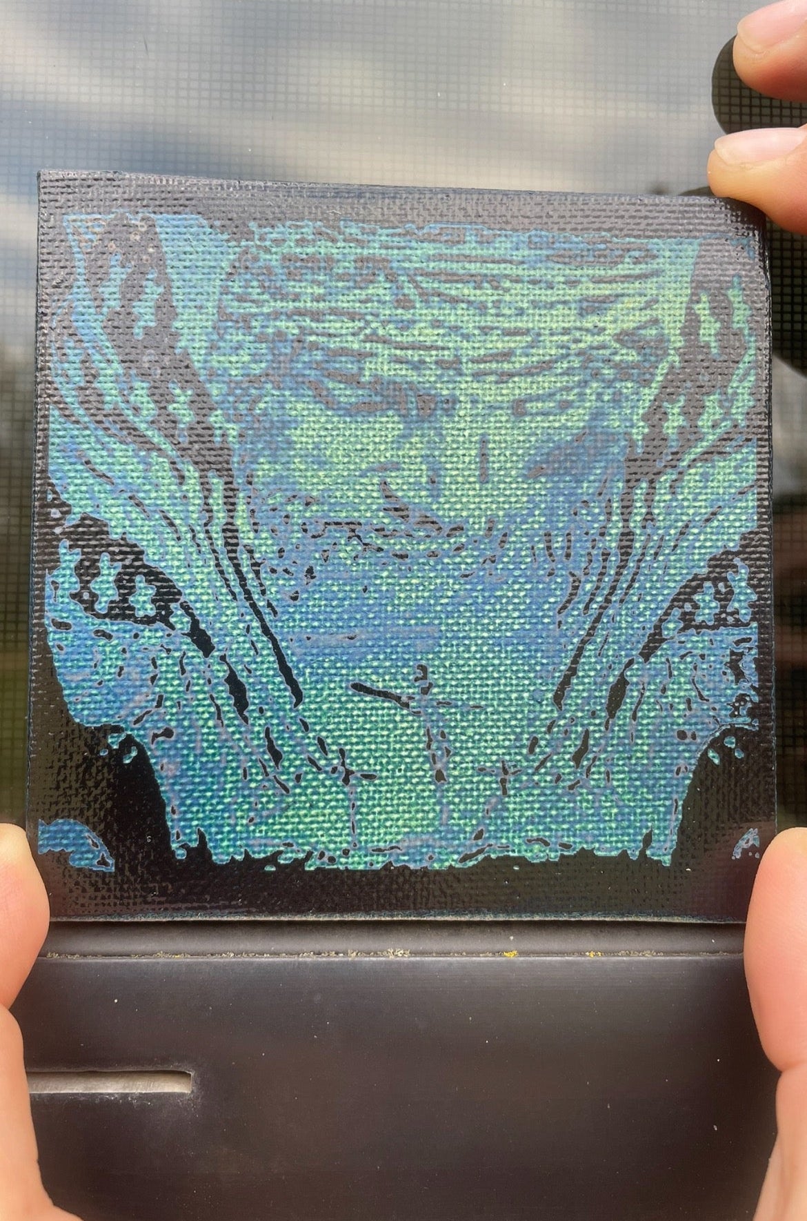 Hand-Painted 4x4 Canvas Art – Custom Designs