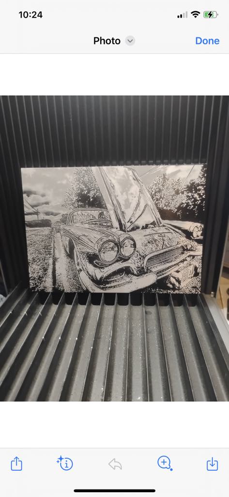 custom engraved coated metal