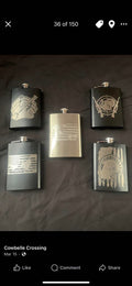 Custom engraved metal flasks